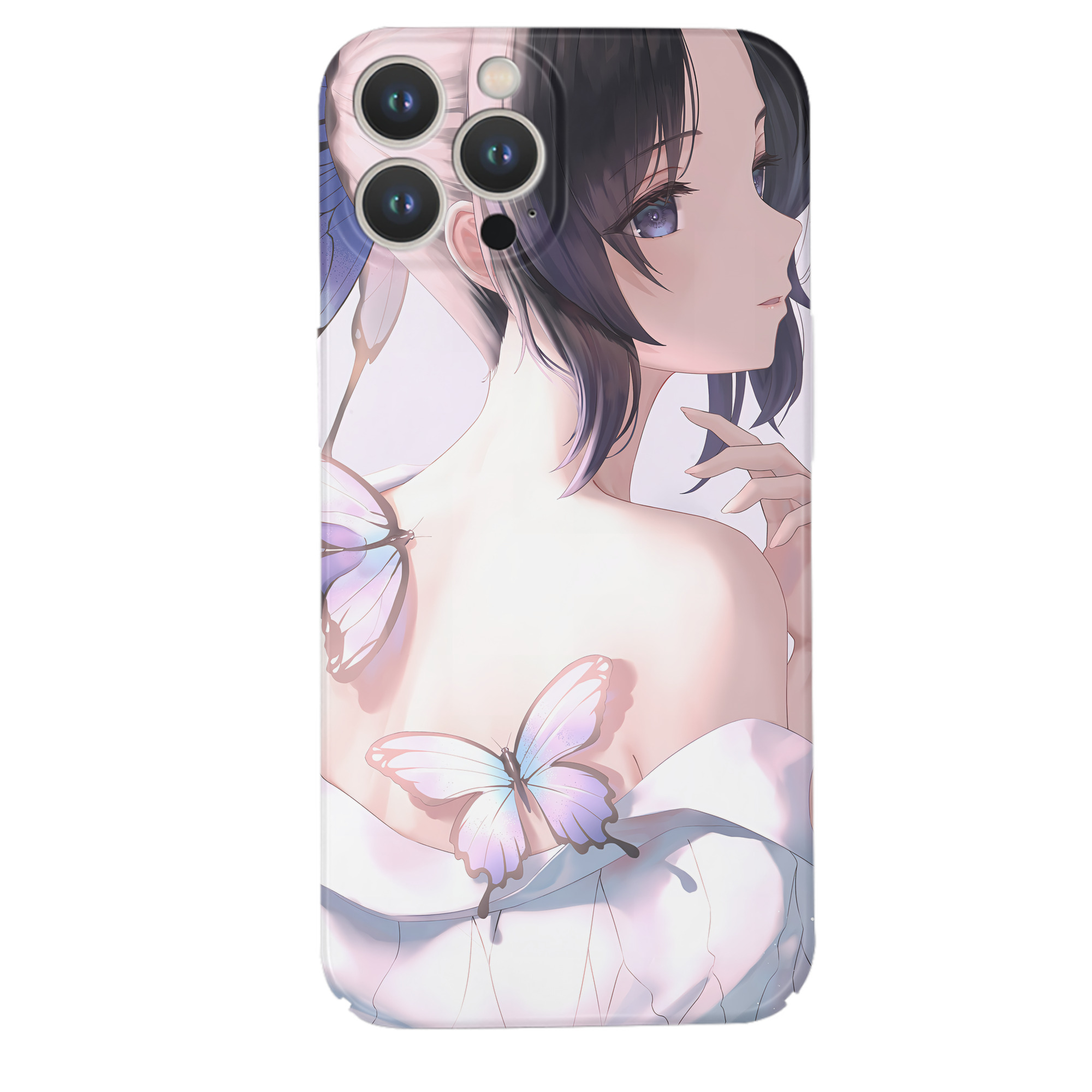 （画像用） 鬼滅の刃（きめつのやいば）蟲柱-胡蝶 しのぶ／こちょう しのぶ Kochou Shinobu 【iPhone 14シリーズ対応】ハードケース